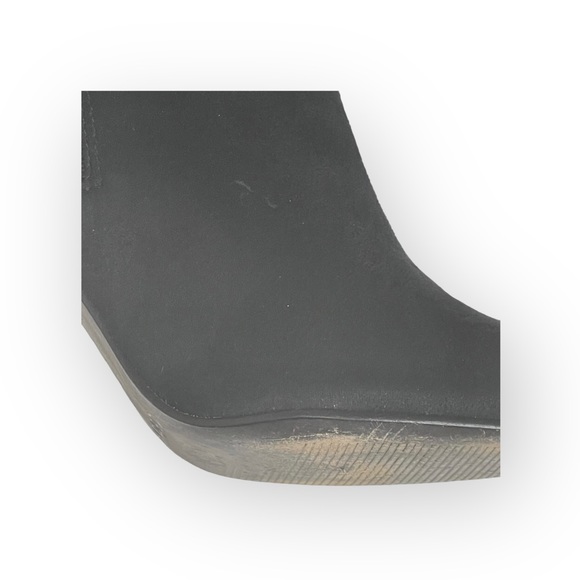 Bebe 𖤐 Over the Knee Stiletto Heel Pointy Toe Boots 𖤐 Black Vegan Suede 𖤐 7.5 - Picture 8 of 16